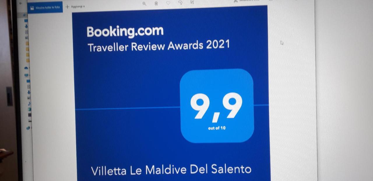 Villetta Le Maldive Del Salento Marina Di Pescoluse Exteriör bild